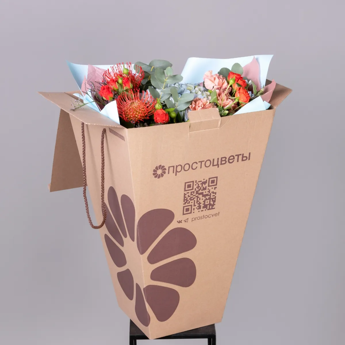 Флористический букет "Морской закат"_6