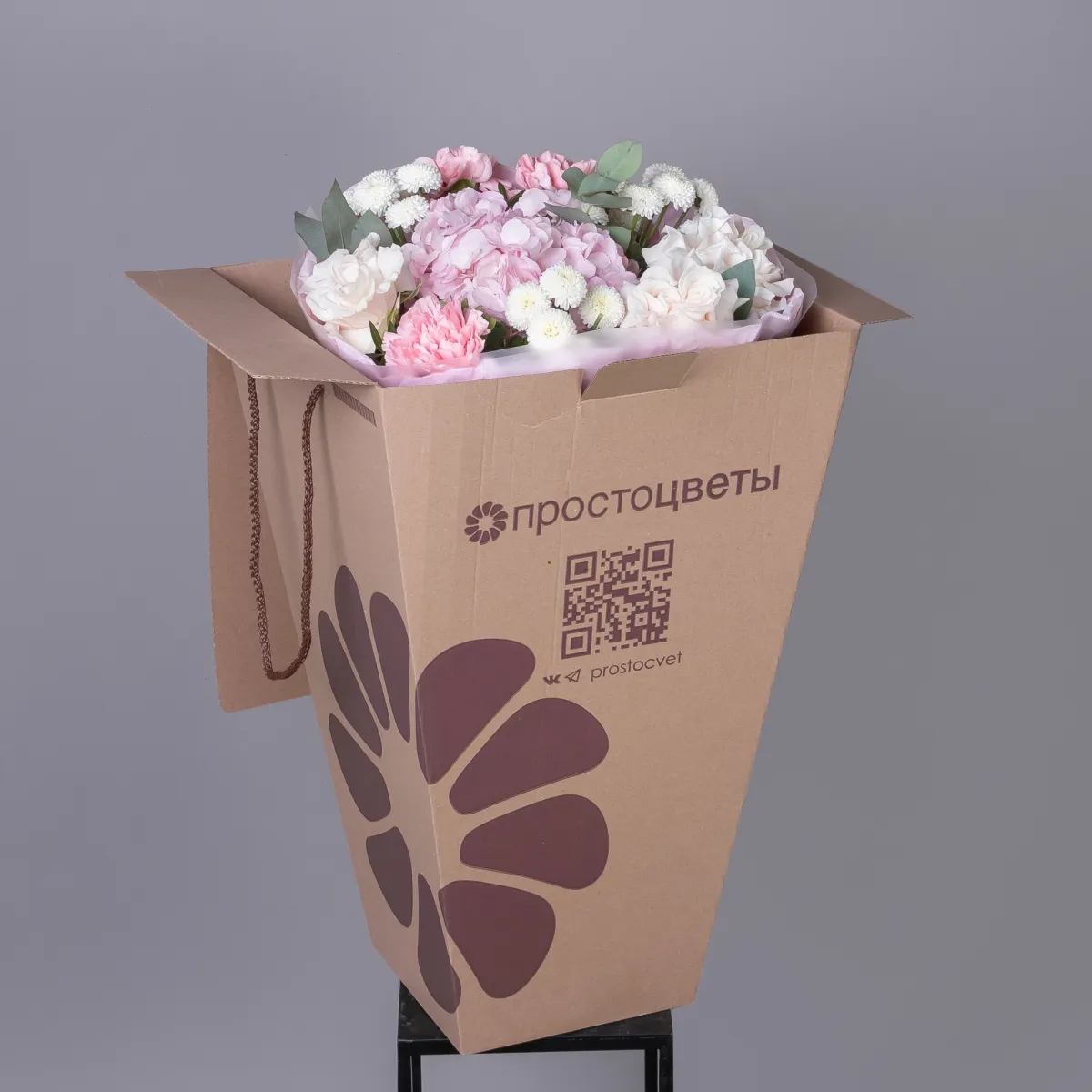 Флористический букет "Летний румянец"_5