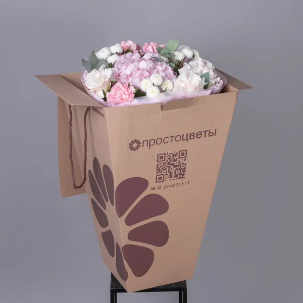 Флористический букет "Летний румянец"_5