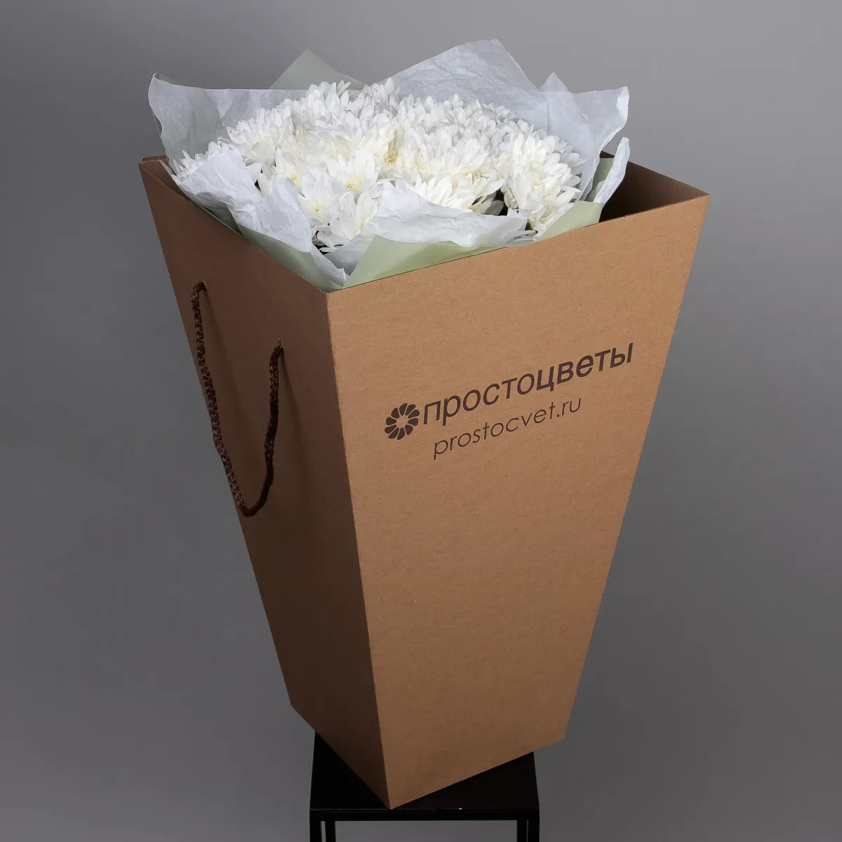 Букет Хризантема_кустовая "Балтика белая"