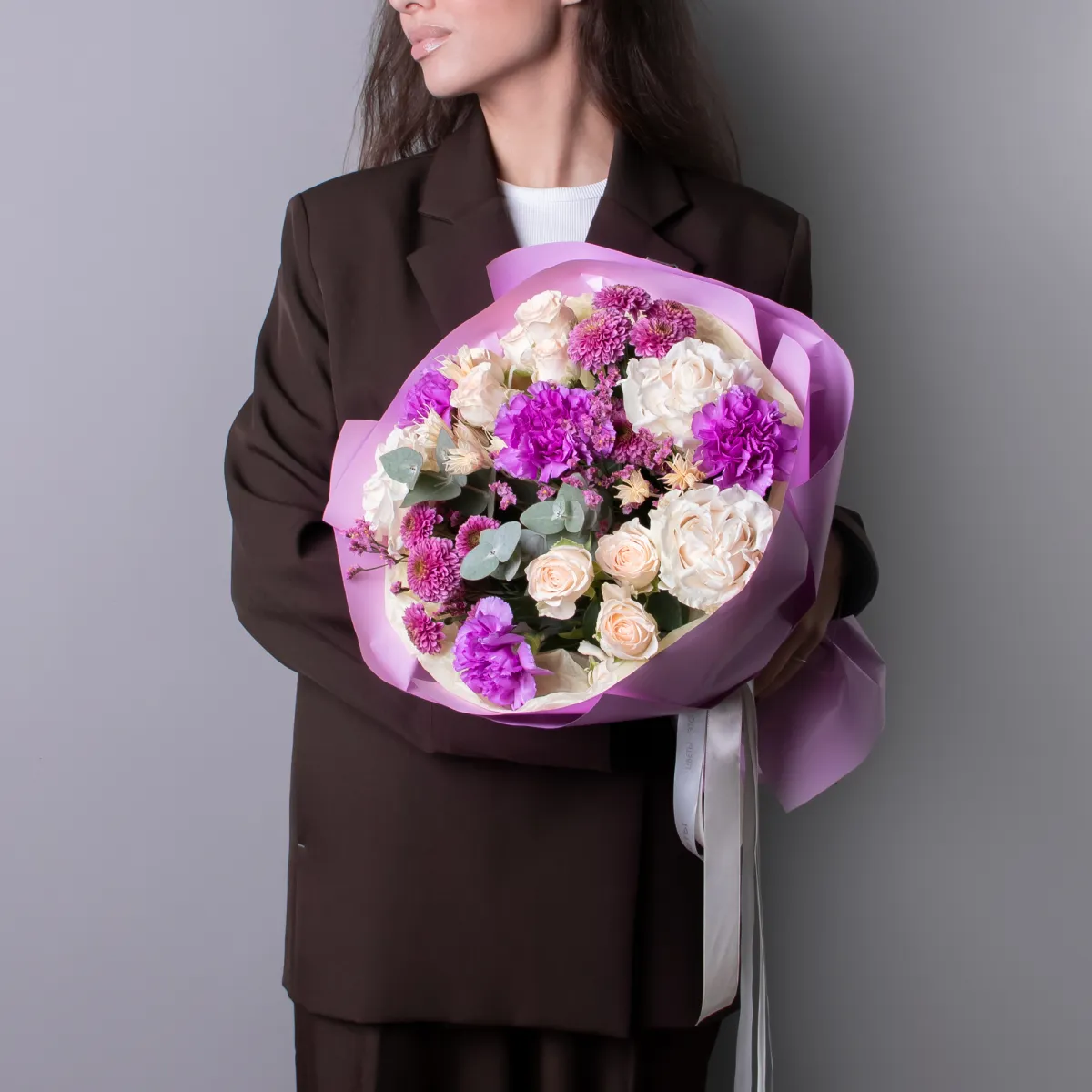 Флористический букет "Фиолетовая гармония"_2