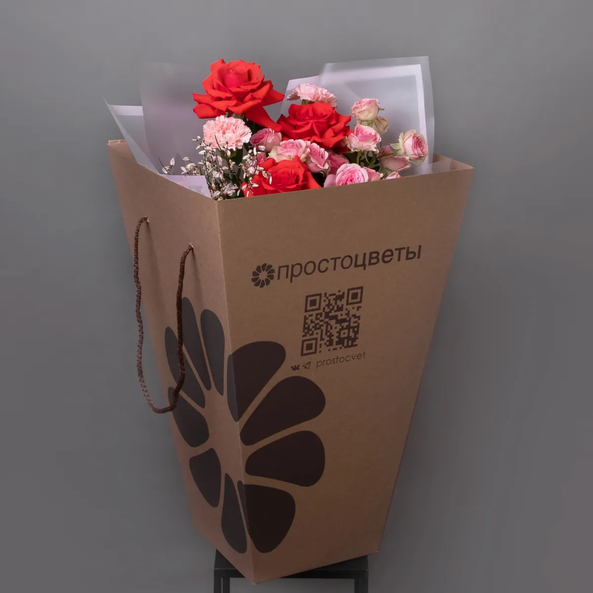 Флористический букет "Поцелуй любви"6