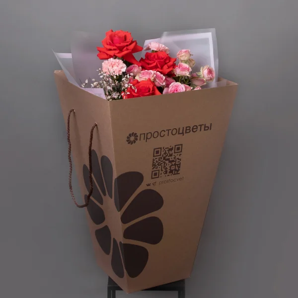 Флористический букет "Поцелуй любви"6