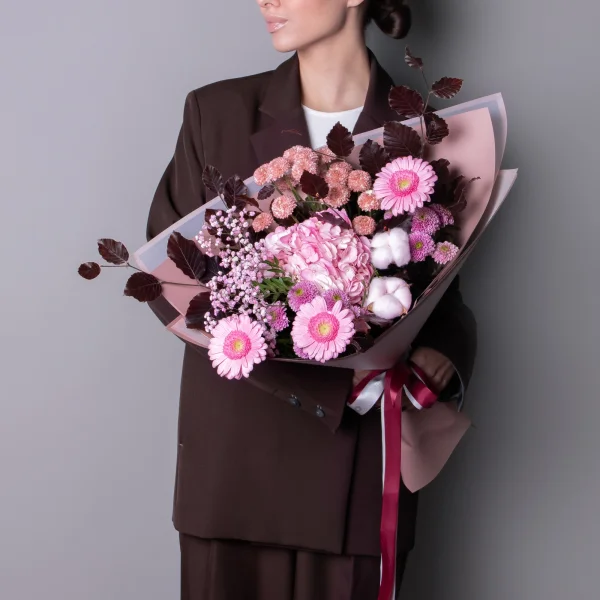 Флористический букет "Розовый сон"_2