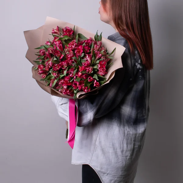 Букет Альстромерия "Красная"_2