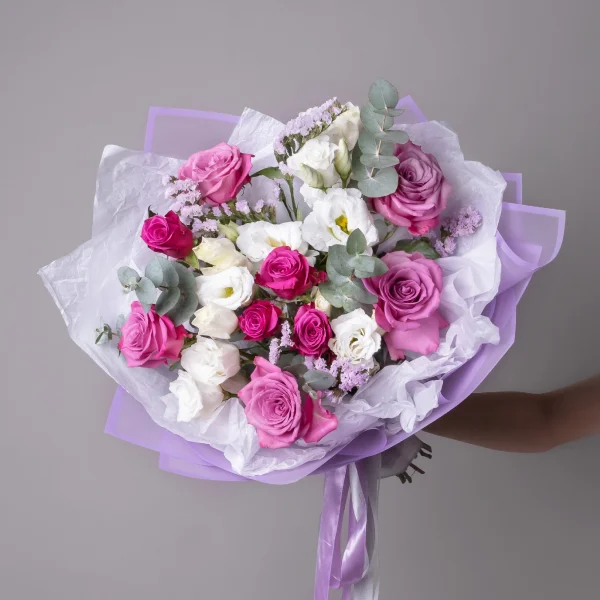 Флористический букет NEW "Черничный пирог L"_1