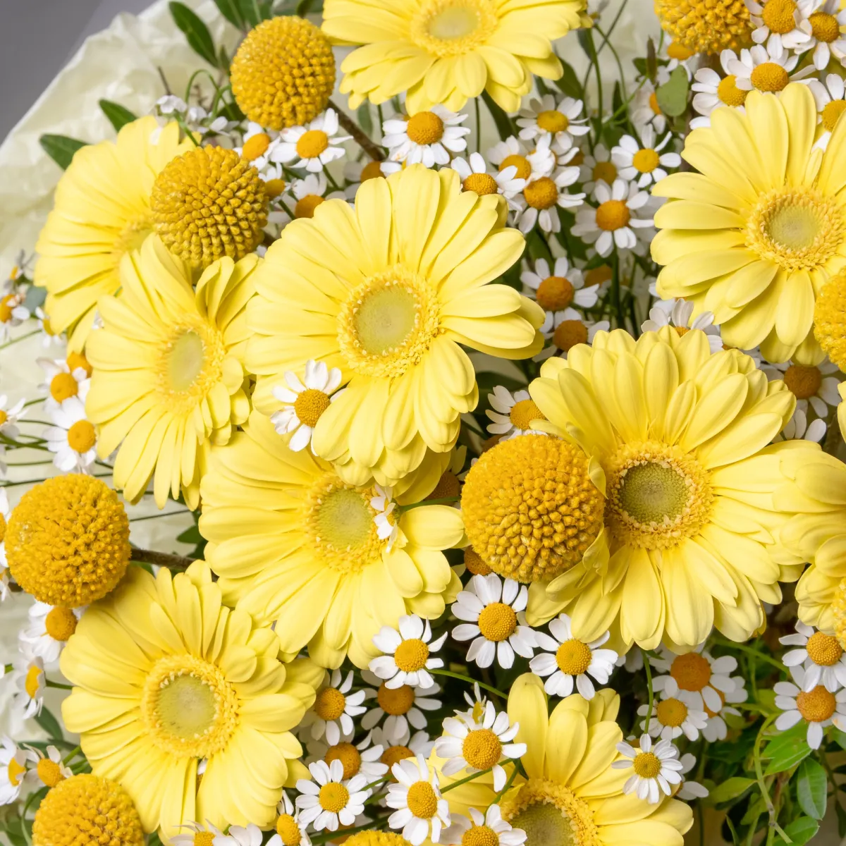 Флористический букет "Солнечный зайчик"_5