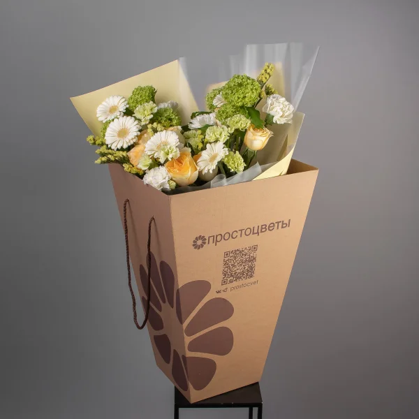 Флористический букет "Теплый ветер L" 5