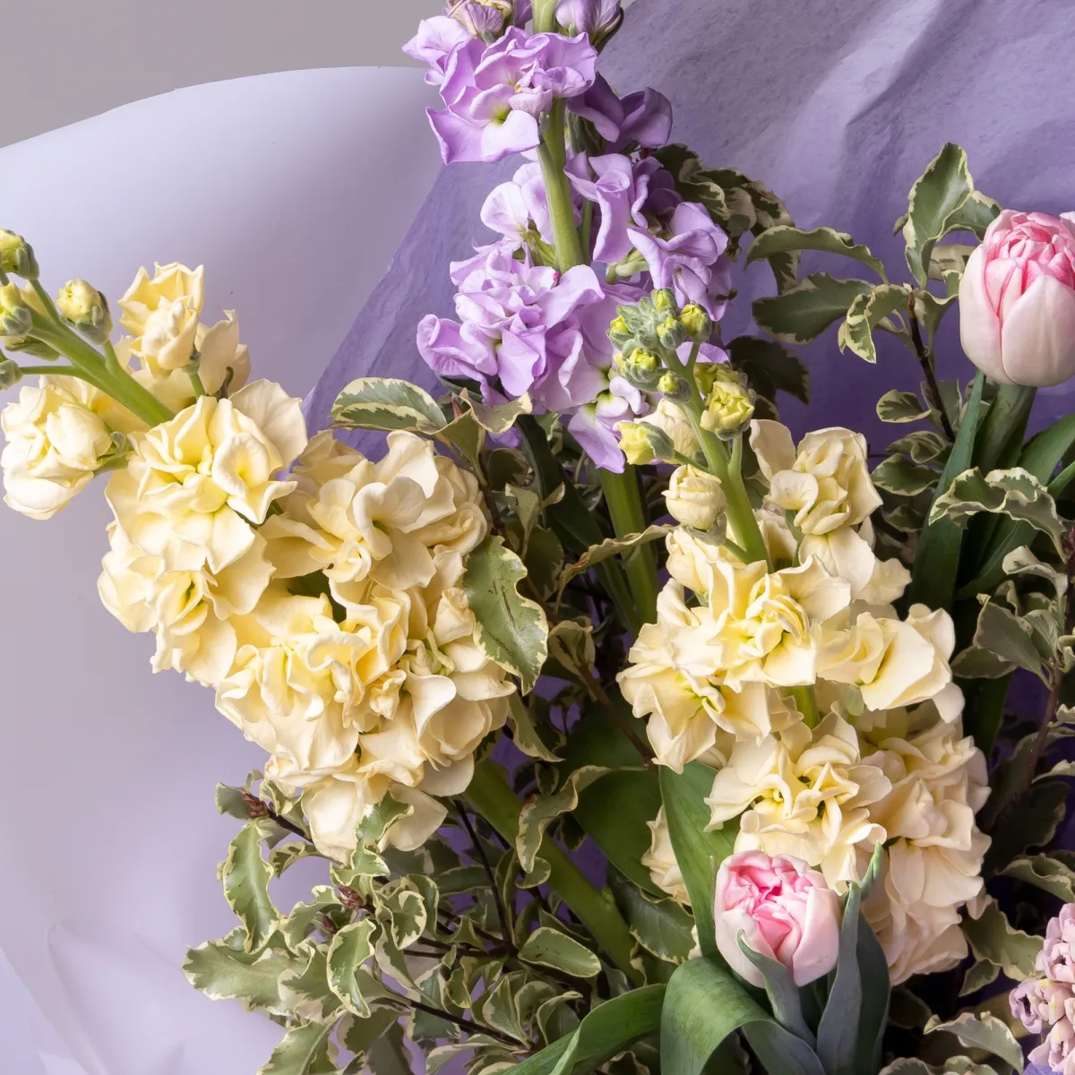 Флористический букет "Лавандовый раф"_4