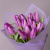 Флористический букет «Тюльпан, 15 шт, Сиреневый»_3
