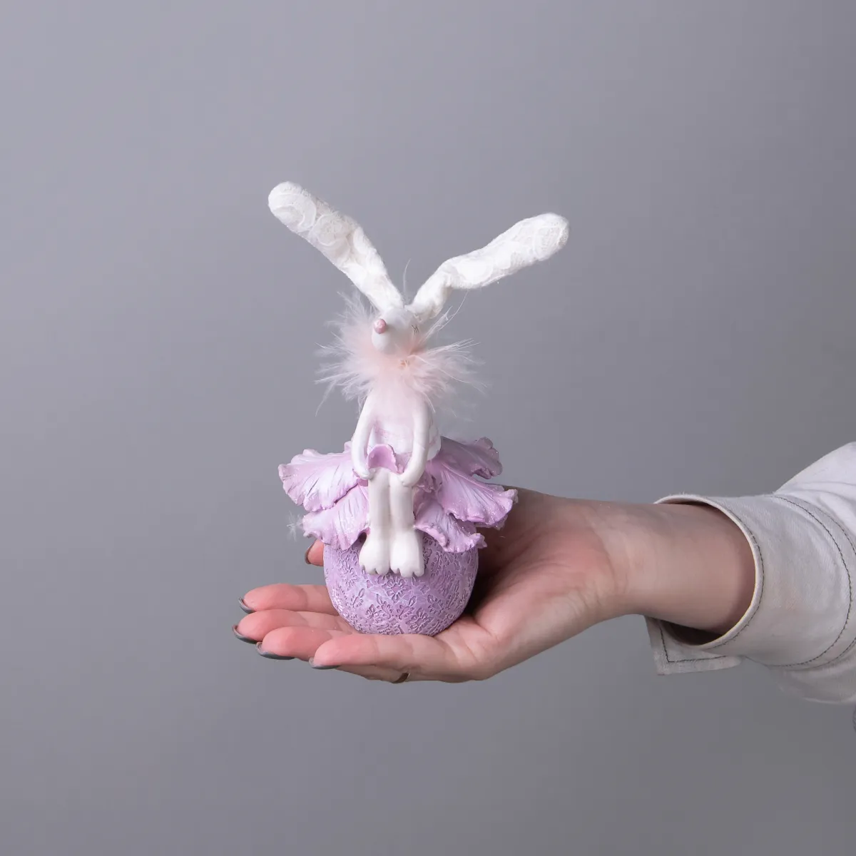 Фигурка ГК Зайка Лиловый 831-407 9x8x20cм_2