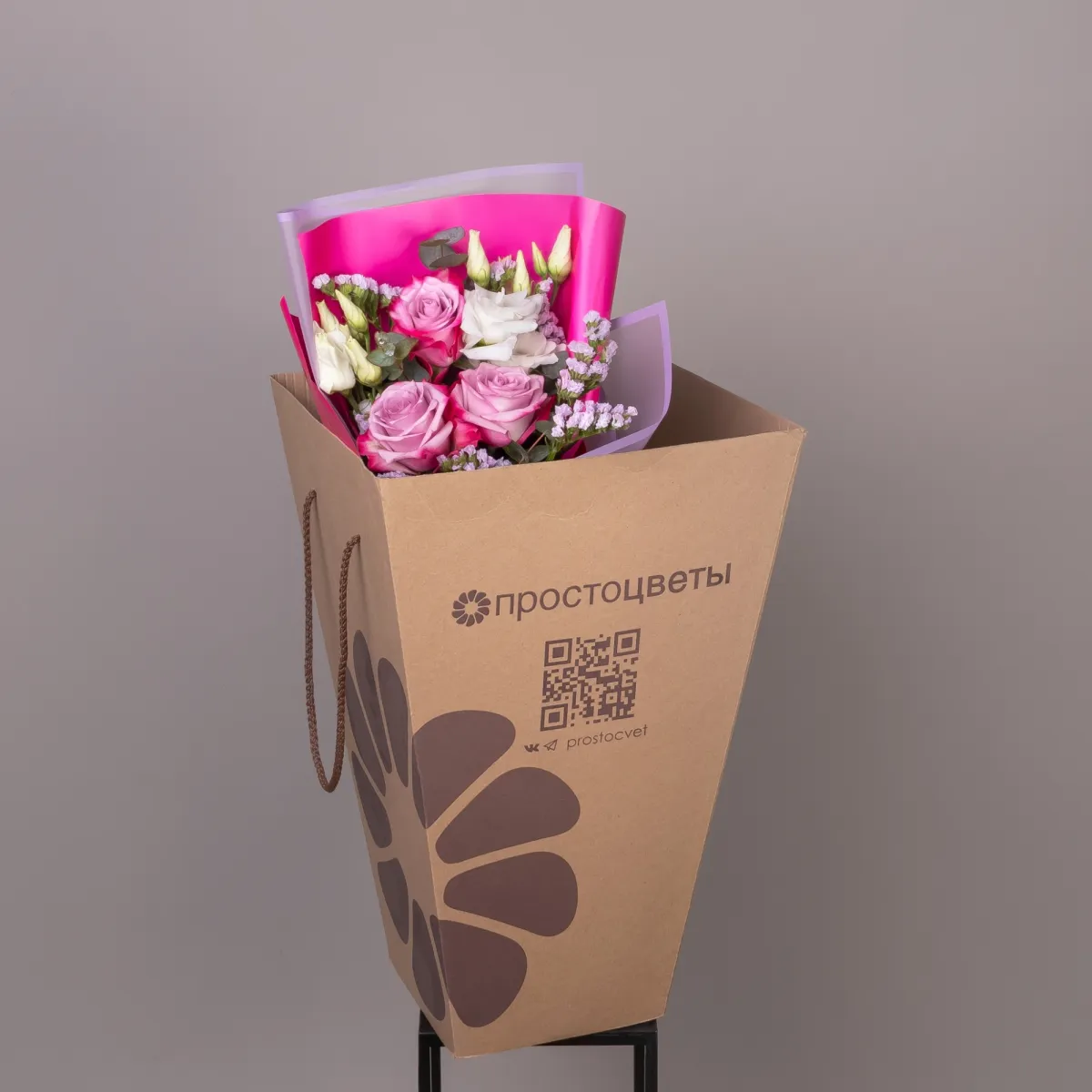 Флористический букет "Черничный пирог S "_5