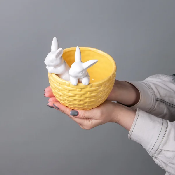 Фигурка ГК Корзина с зайками 733-088_2