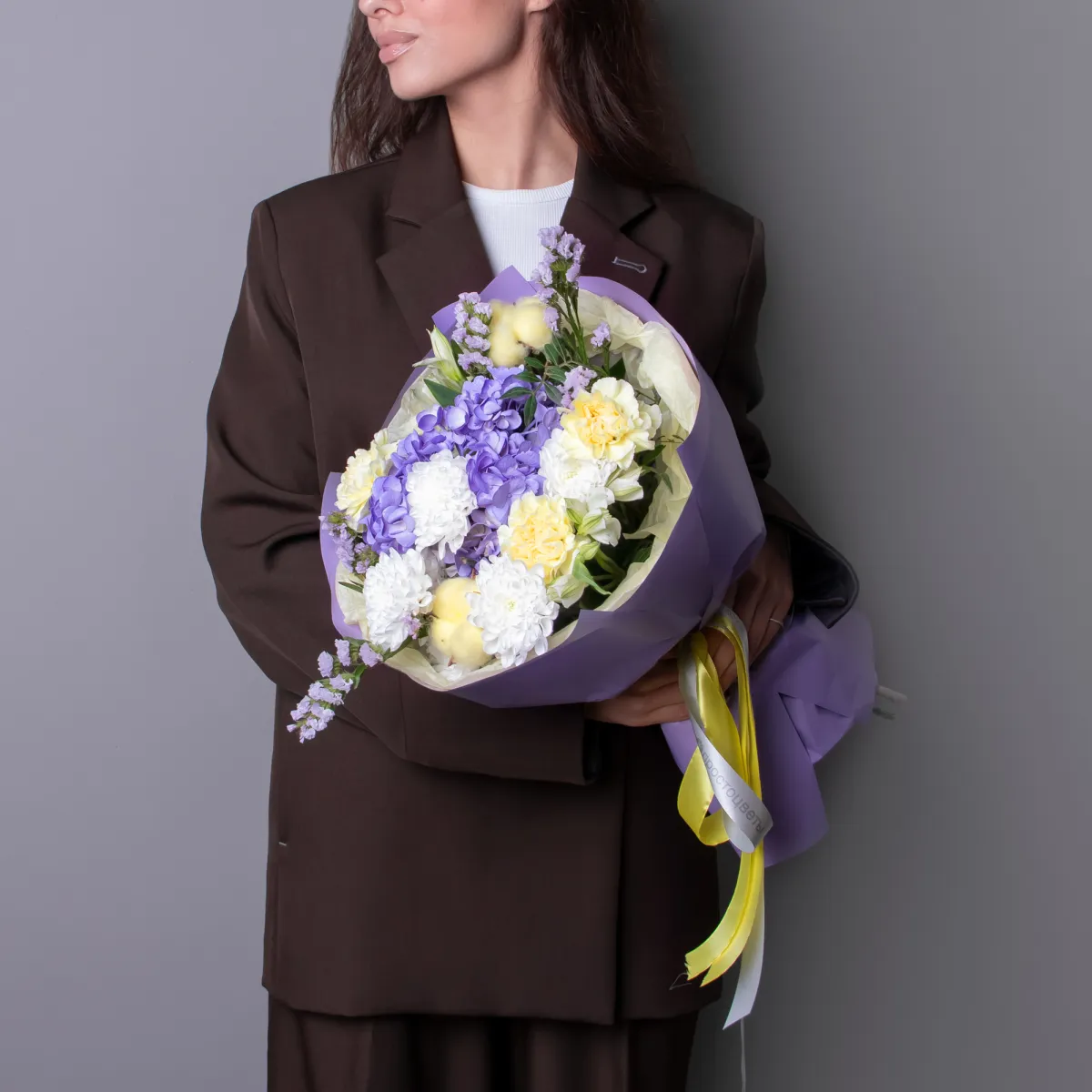 Флористический букет "Сиреневый бриз"_2