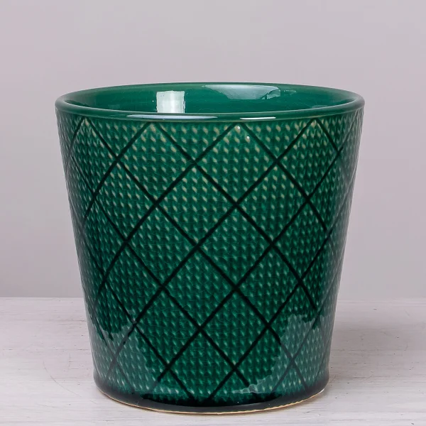 Кашпо Винтаж Ромбы_3