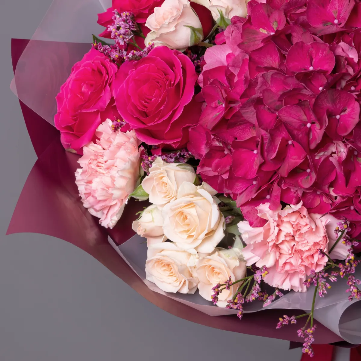 Флористический букет "Яркий поцелуй"_5