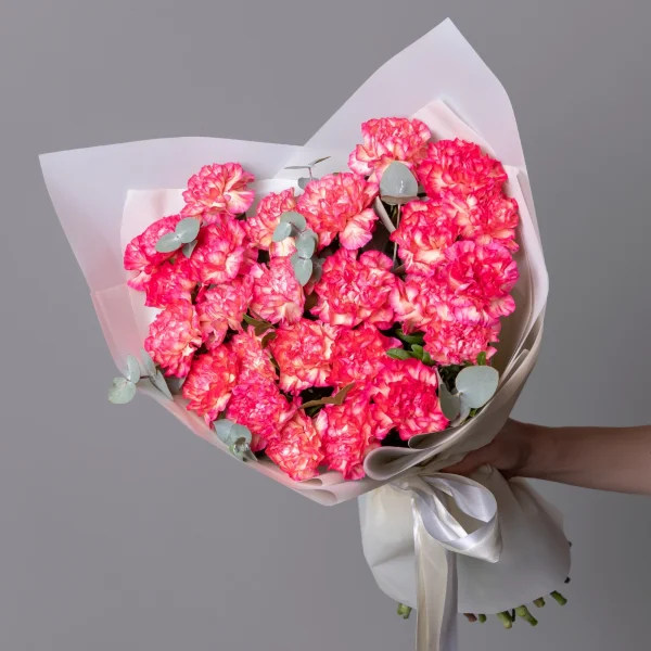 Флористический букет "Яркие диантусы"_1