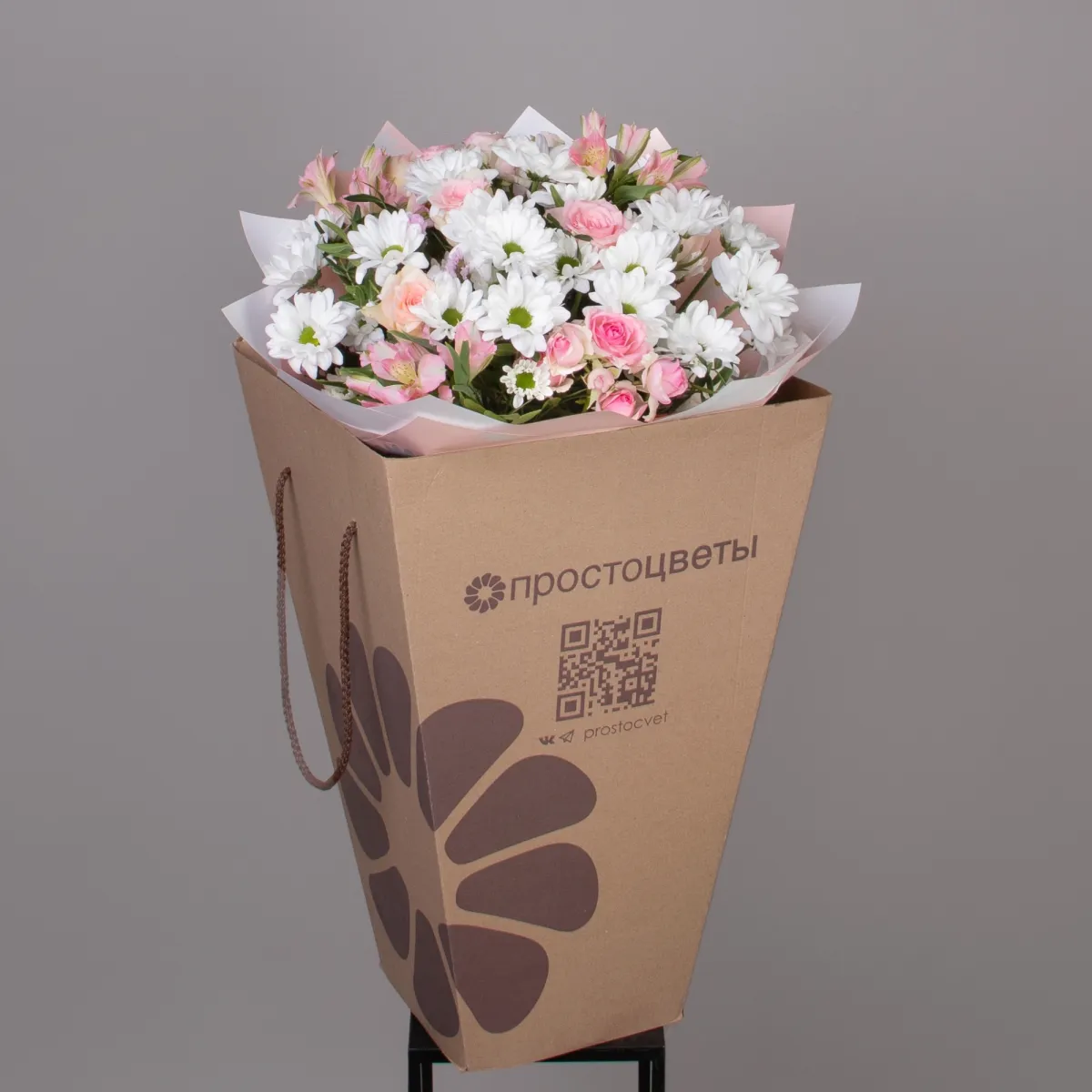 Флористический букет "Панакотта М"_6