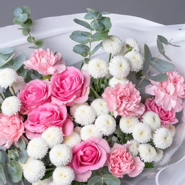 Флористический букет "Розовый секрет"_4