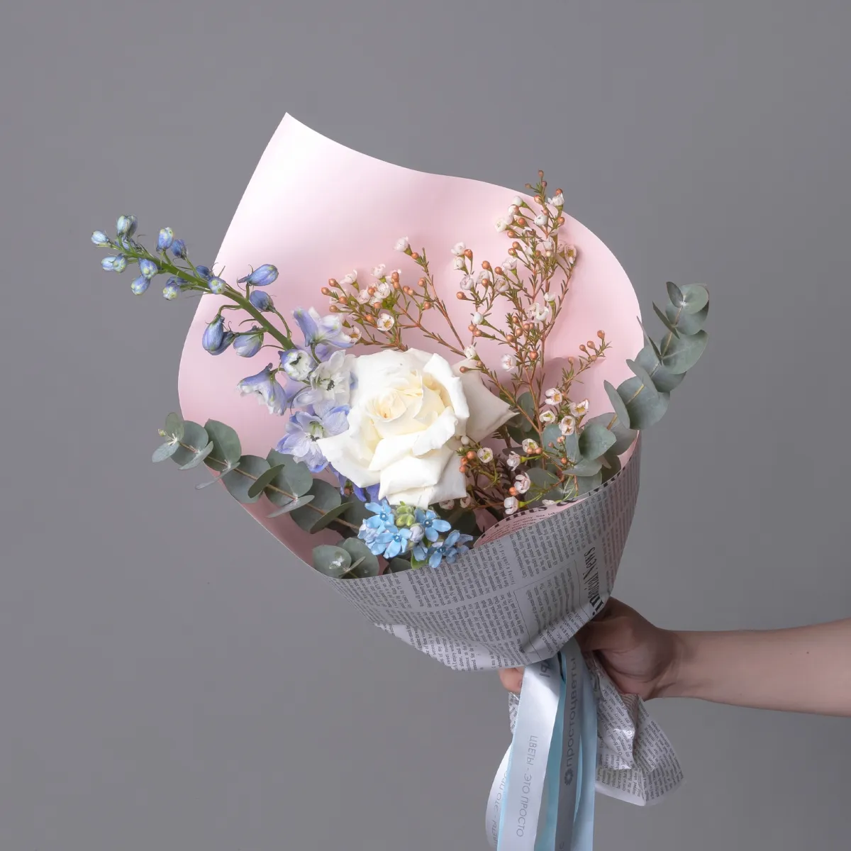 Флористический букет "Небесная пастель"_1