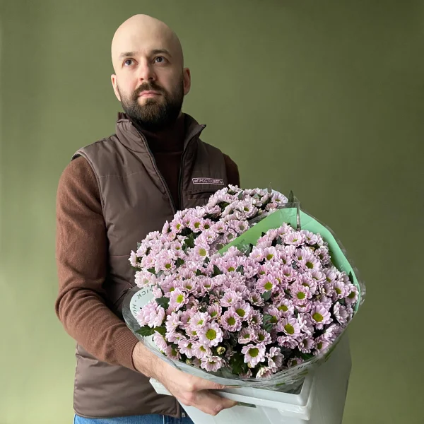 Хризантема_сантини "Мадиба Танга Розовая"