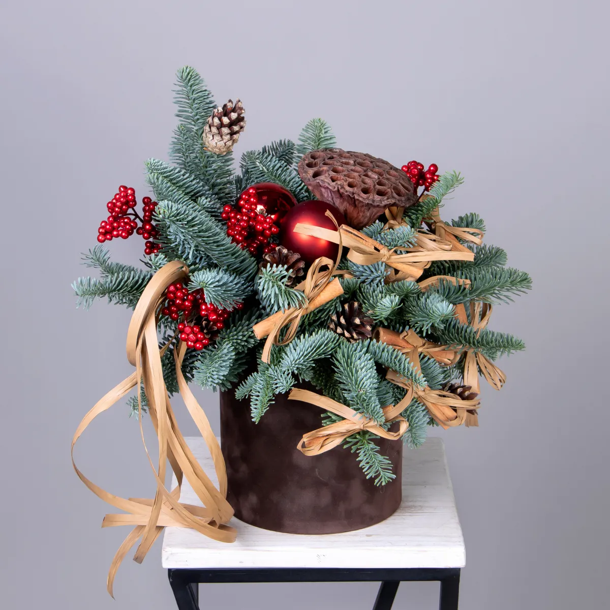 Композиция "Новогодняя с лотосом"_1