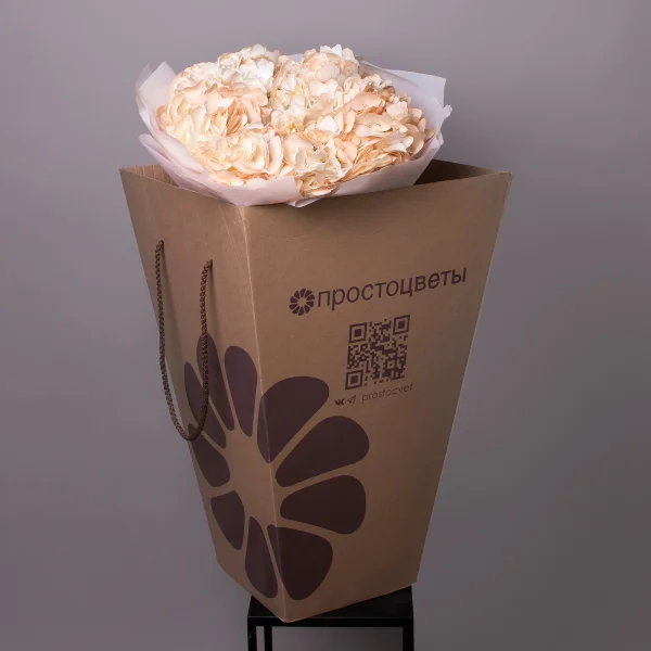 Букет Гидрангия "Пич"_5