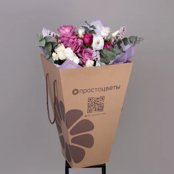 Флористический букет NEW "Черничный пирог M"_6