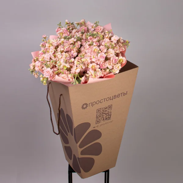 Букет Маттиола кустовая "Априкот"_5