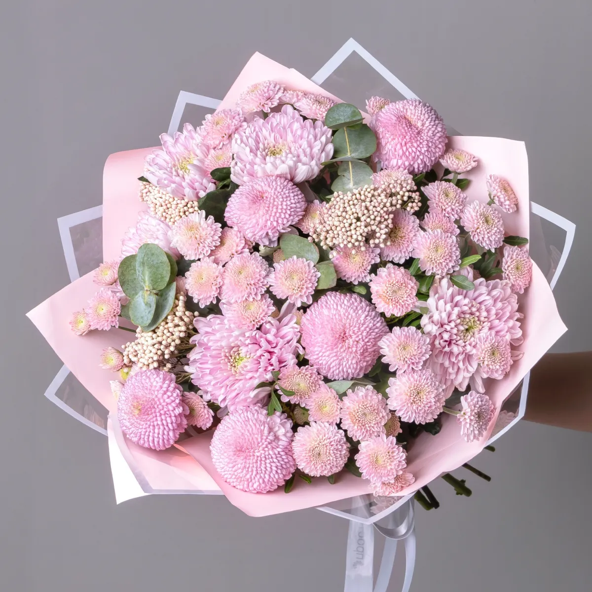 Флористический букет "Розовая дымка"_1