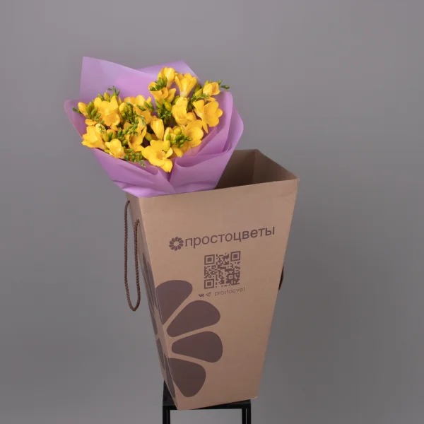 Букет Фрезия "Эн Ван Йеллоу"_5