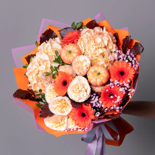 Флористический букет "Карамельный вальс"_1