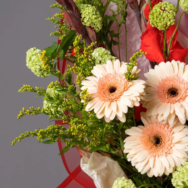 Флористический букет "Румяные зори"_6