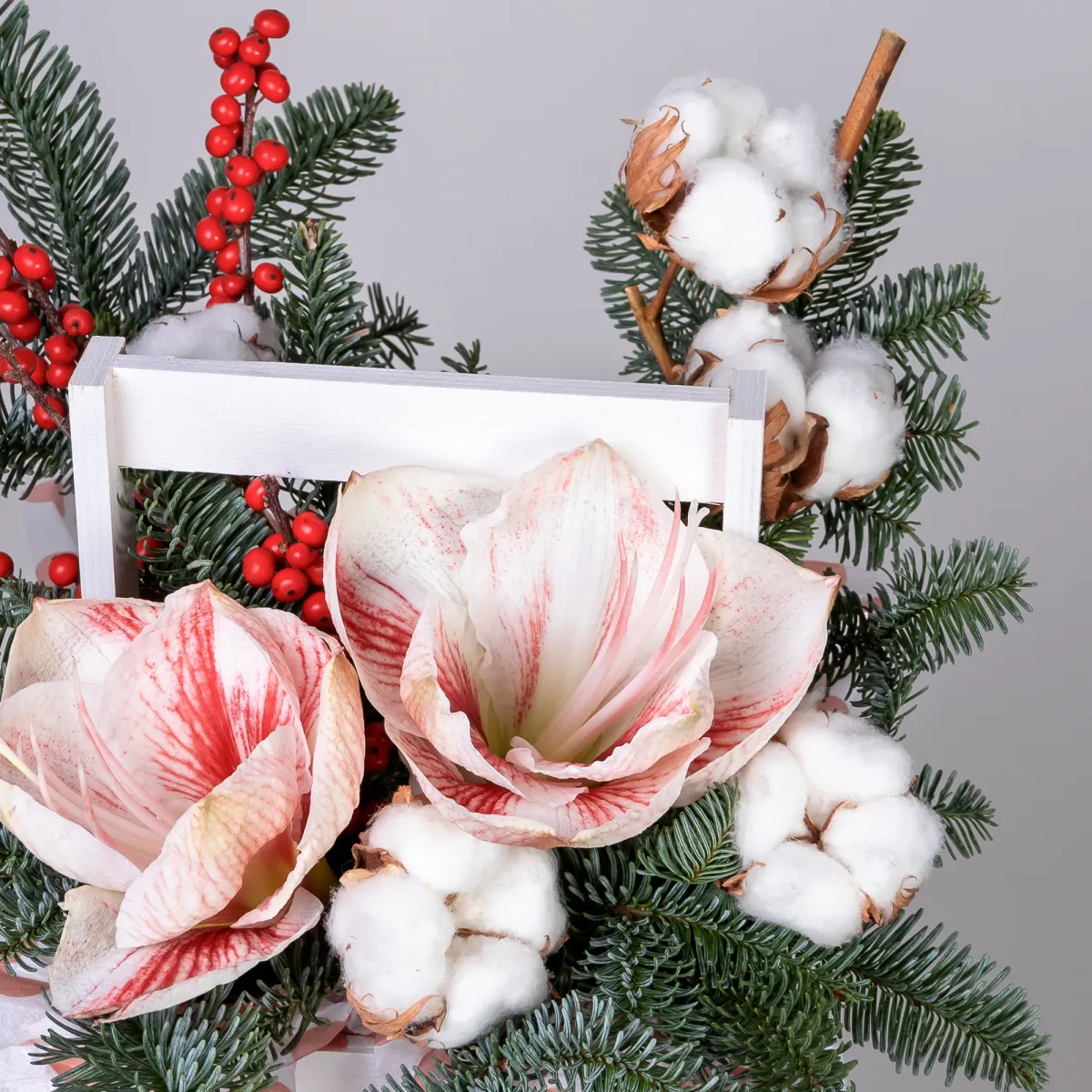 Композиция "Ящик Ягоды на снегу"_4