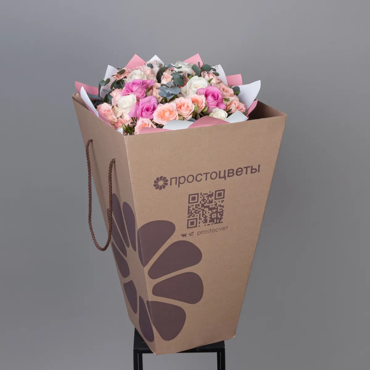 Флористический букет "Пудра М"_5