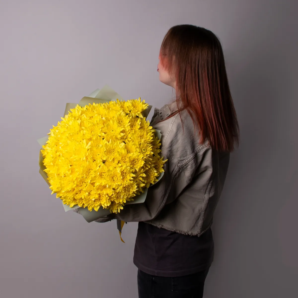 Букет Хризантема кустовая "Пино Колада Йеллоу"_2