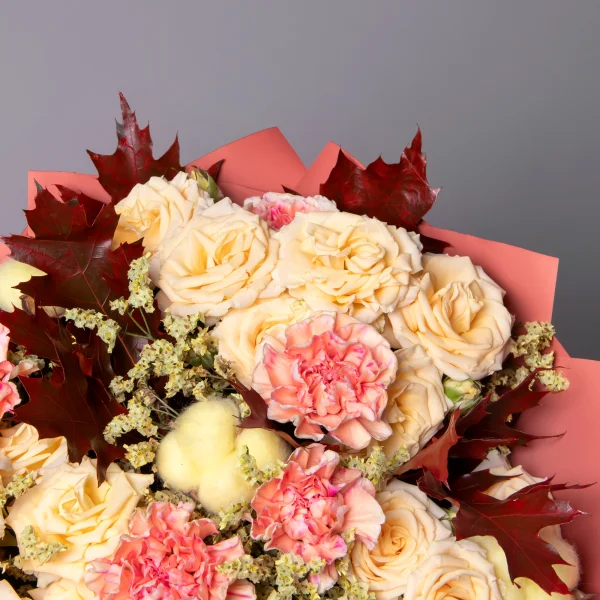 Флористический букет "Золотое прикосновение"_4