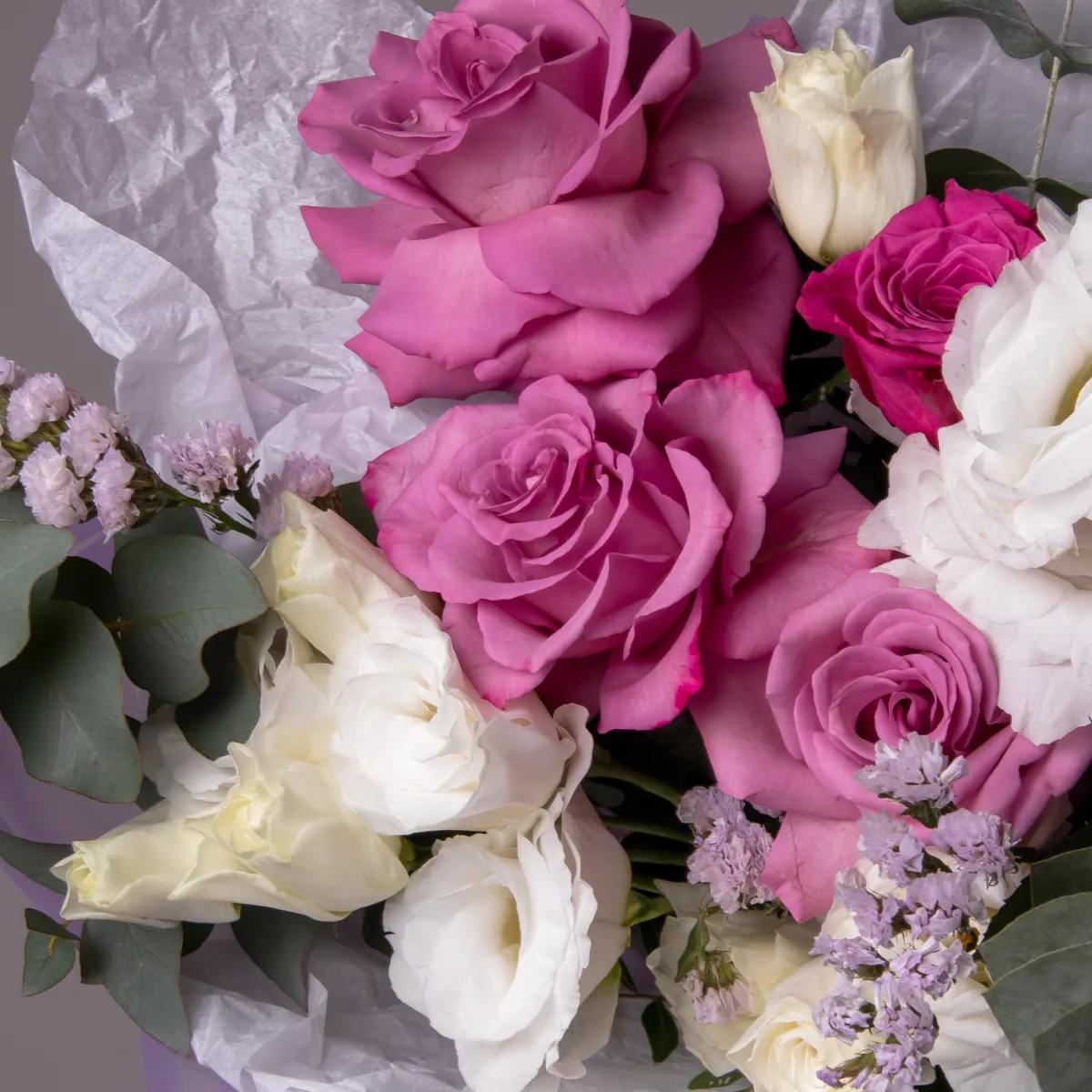 Флористический букет NEW "Черничный пирог M"_4