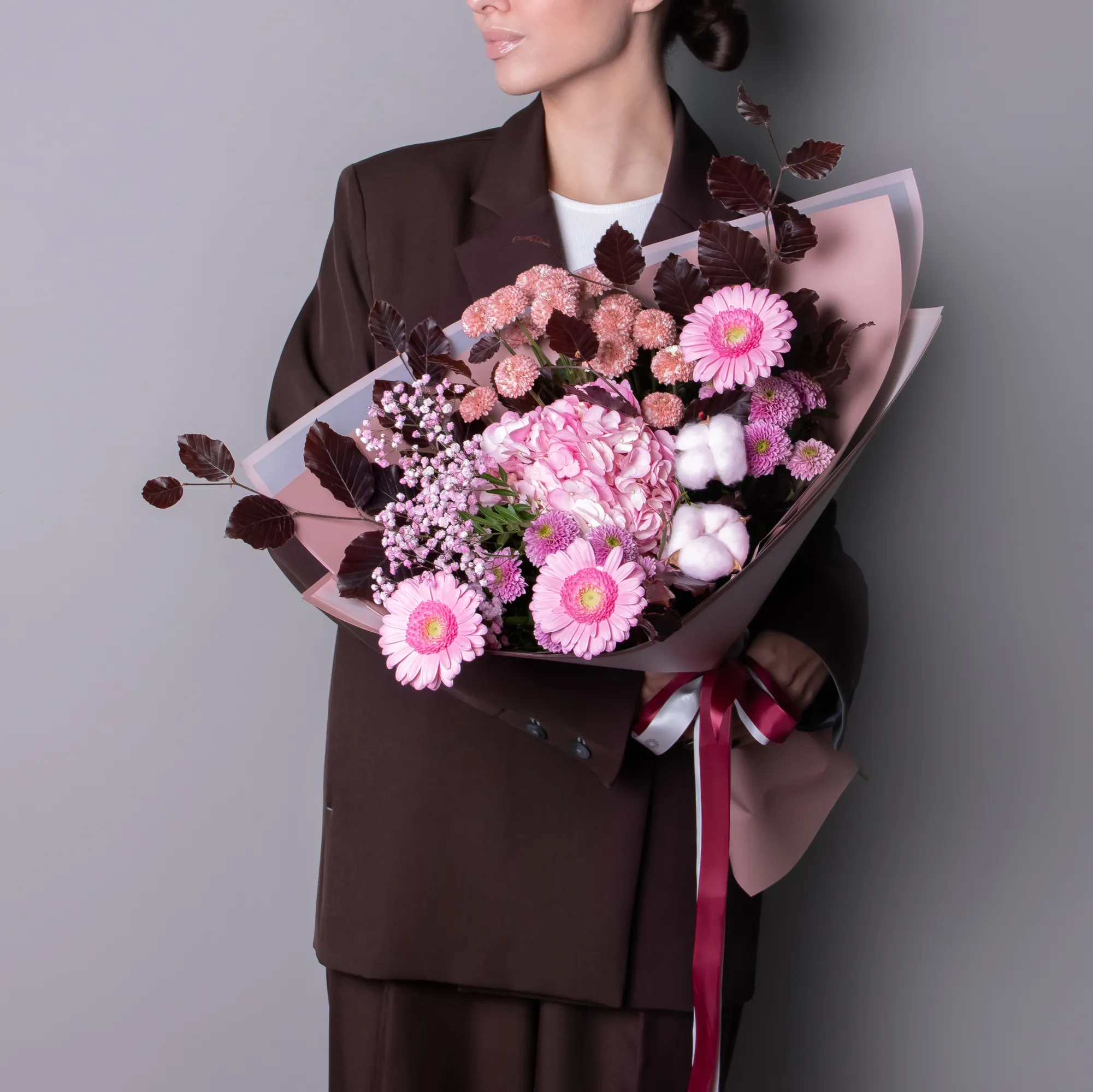 Флористический букет "Розовый сон"_2