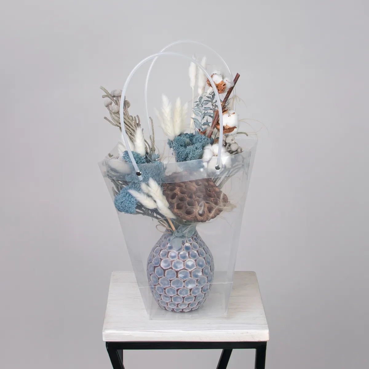 Композиция "Сухоцветы в керамике №1"_4