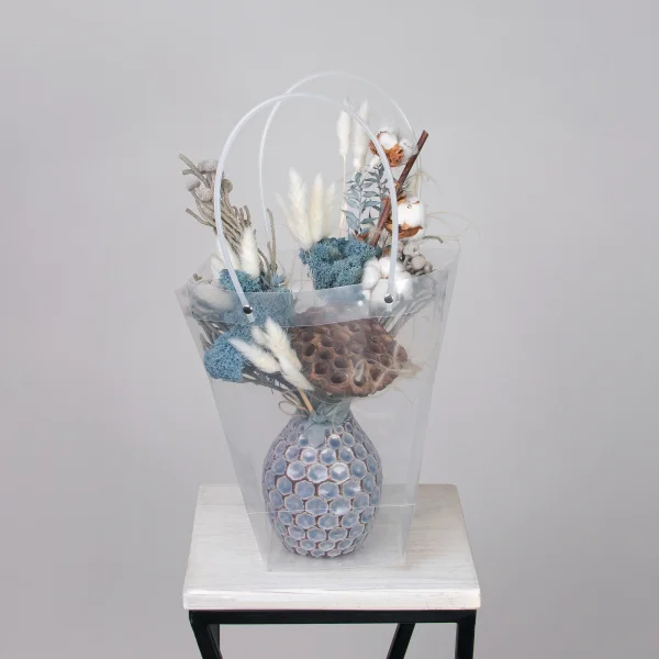 Композиция "Сухоцветы в керамике №1"_4