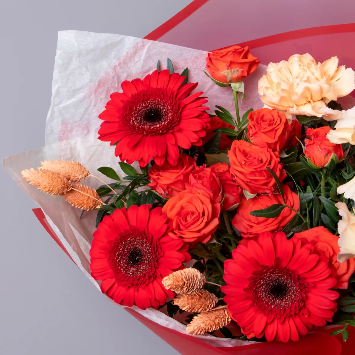 Флористический букет "Красный сад"_3