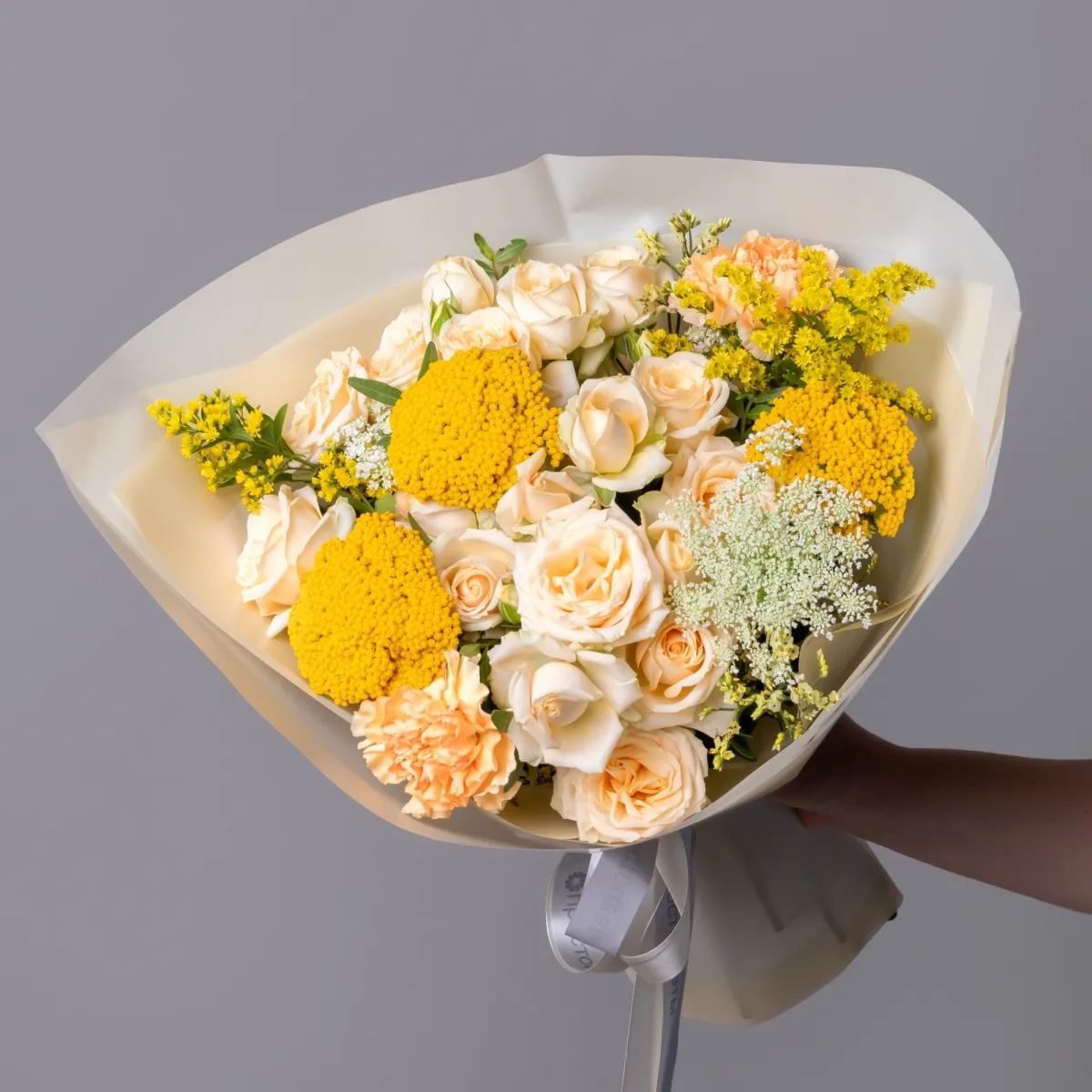 Флористический букет "Ванильное небо"_1