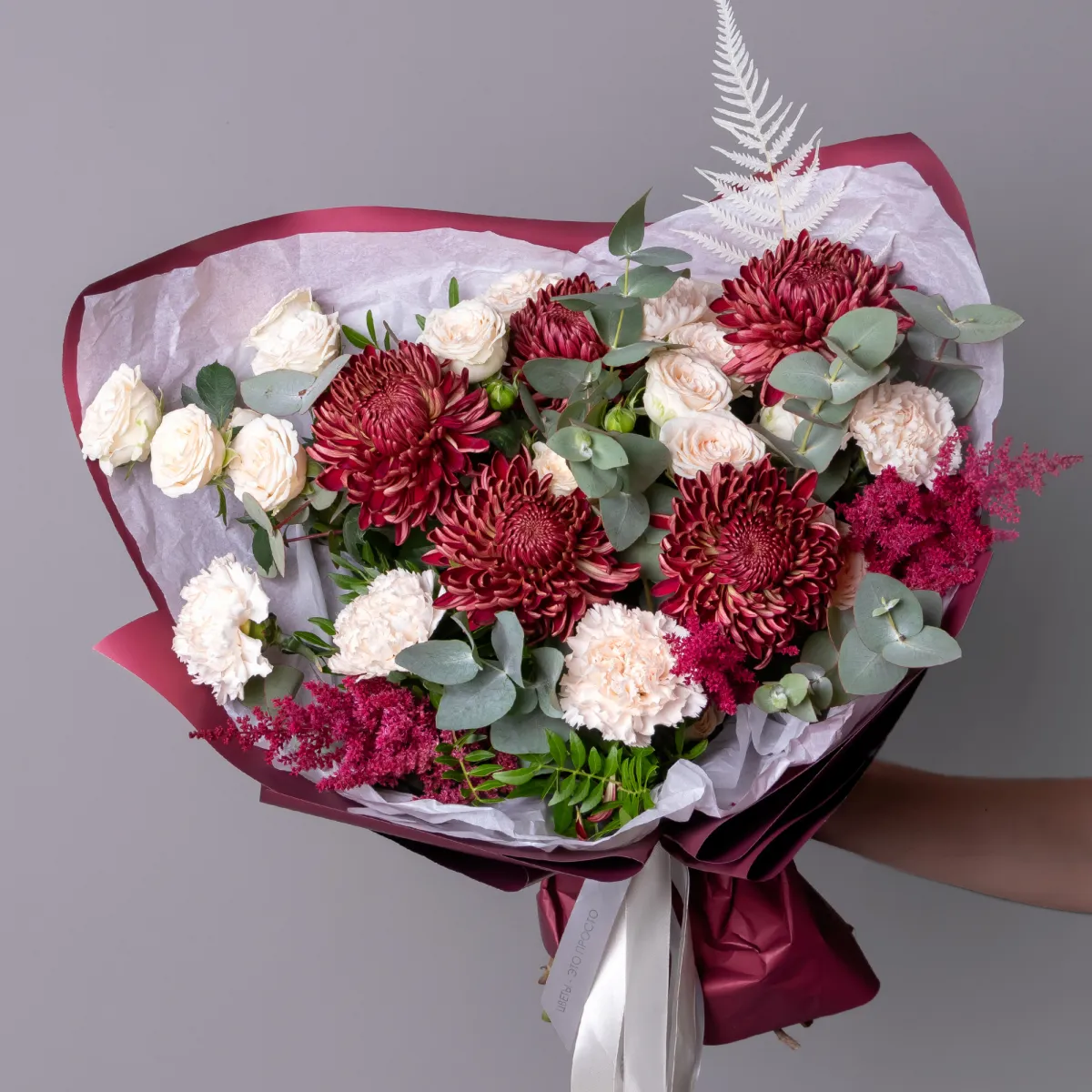 Флористический букет "Бархатная осень L"_1