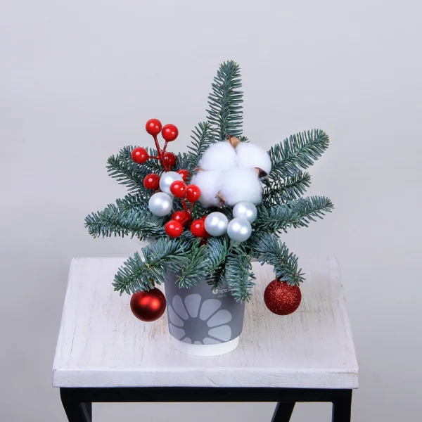 Композиция "Новогодний Стаканчик"1