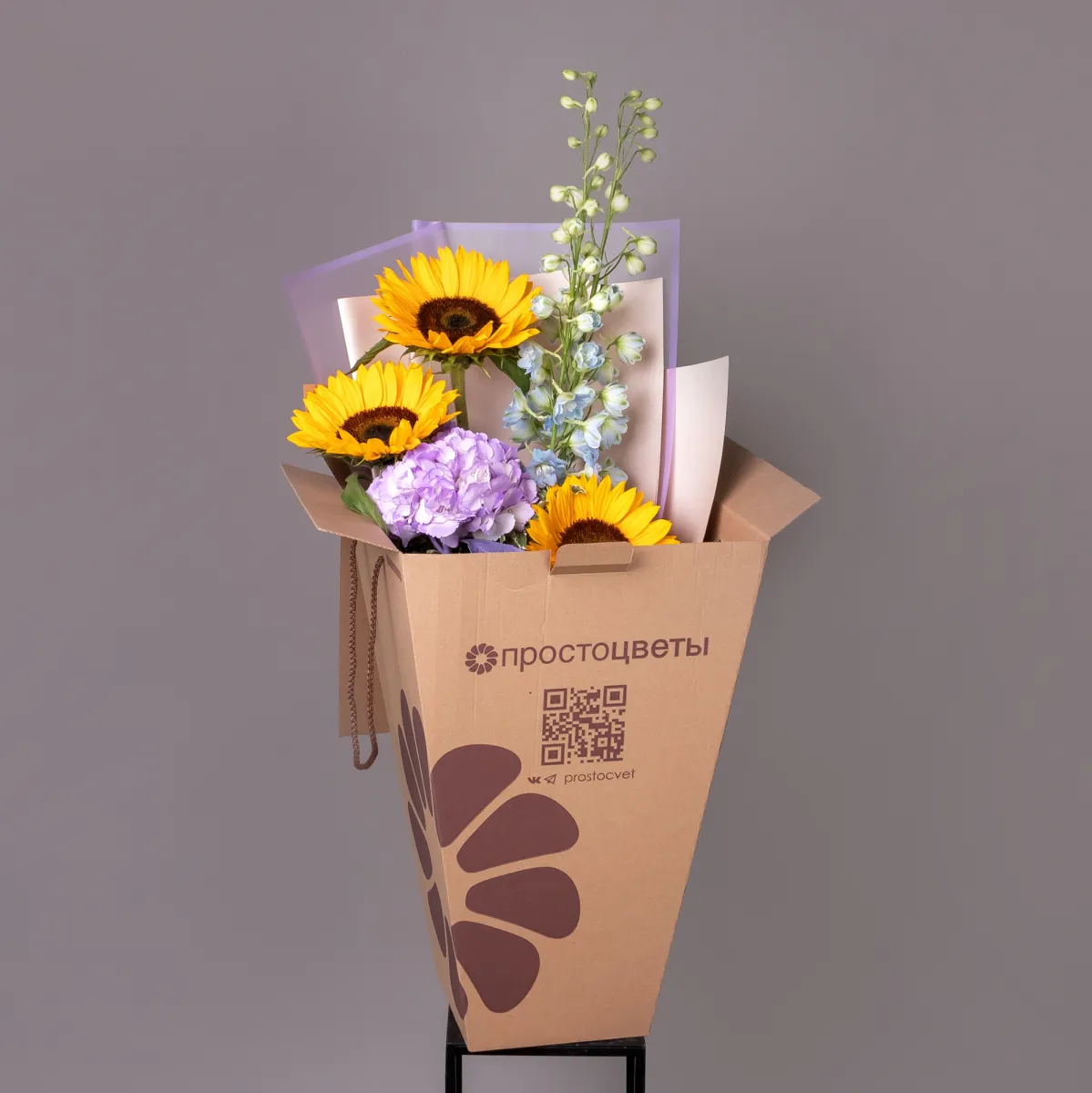 Флористический букет "Солнечные облака"_6