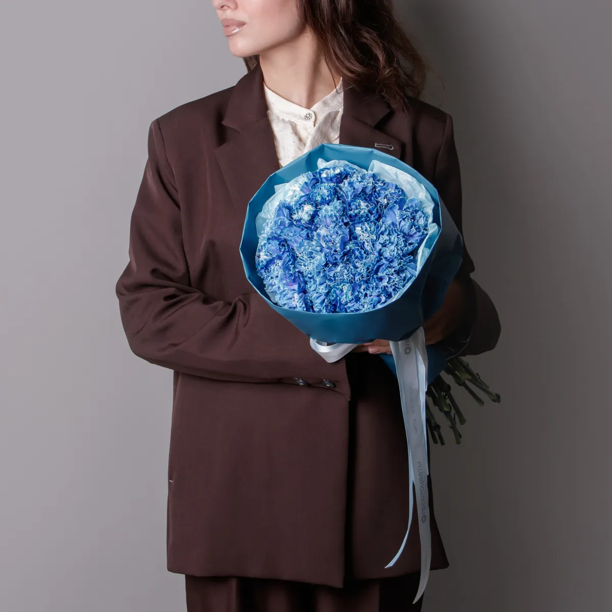 Букет Гвоздика "Тинтед Блу"_2