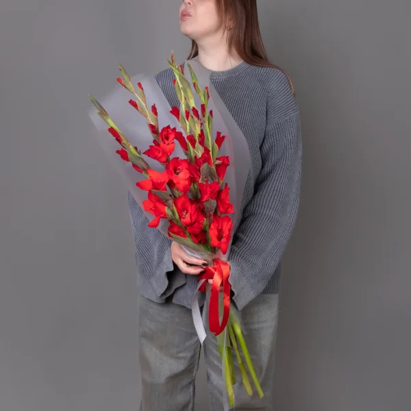 Букет Гладиолус "Ред Баланс"_2