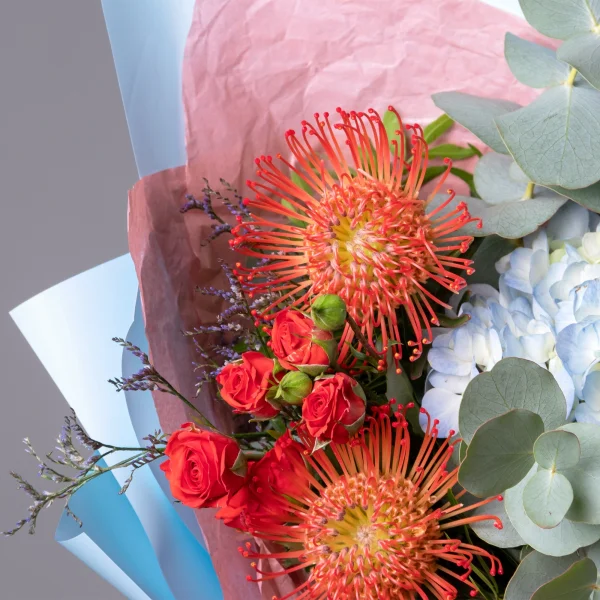 Флористический букет "Морской закат"_5