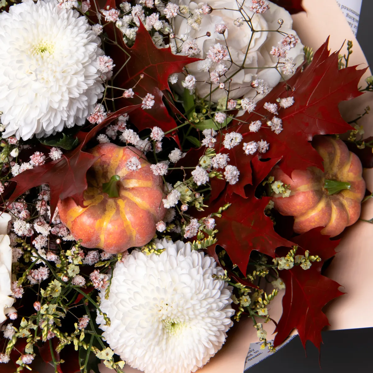 Флористический букет "Теплый шелест"_4